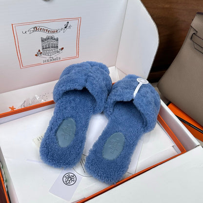 HM Oran Sandal Blue Wool 598199