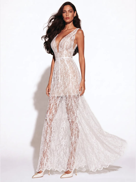 Daphne Lace Camisole Maxi Dress