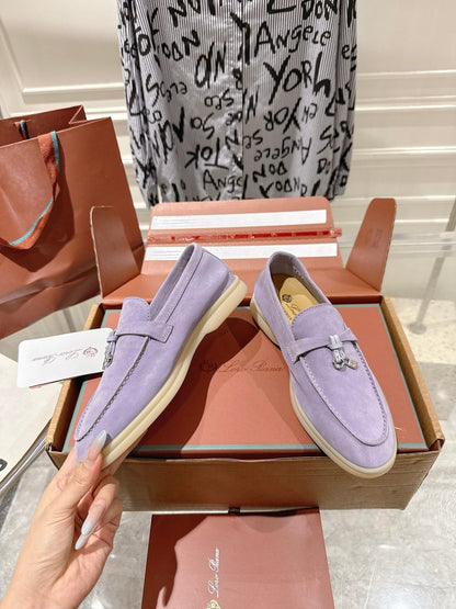 LP Summer Charms Walk Loafers Lavender Suede 565852