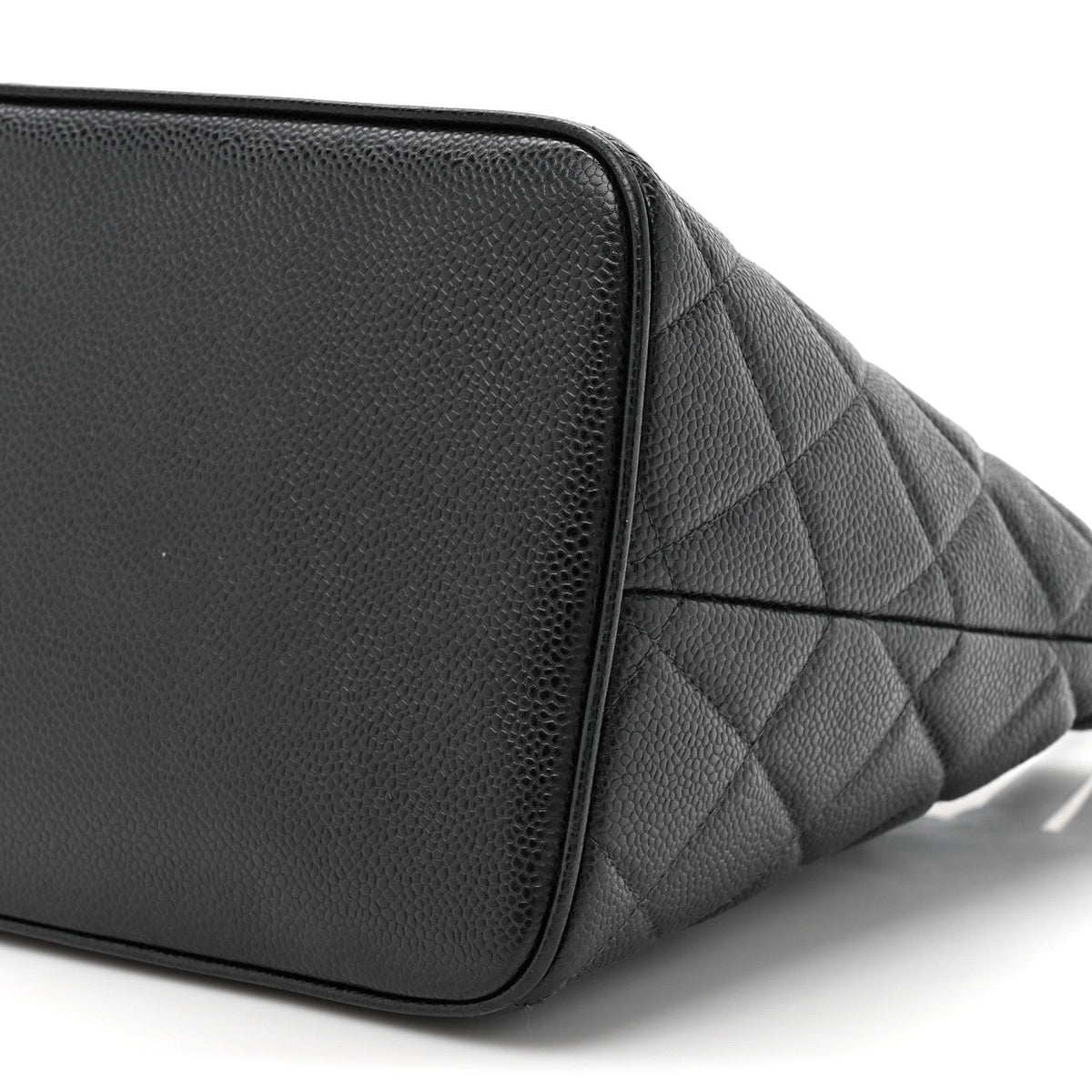 Caviar Quilted Medallion Tote Black