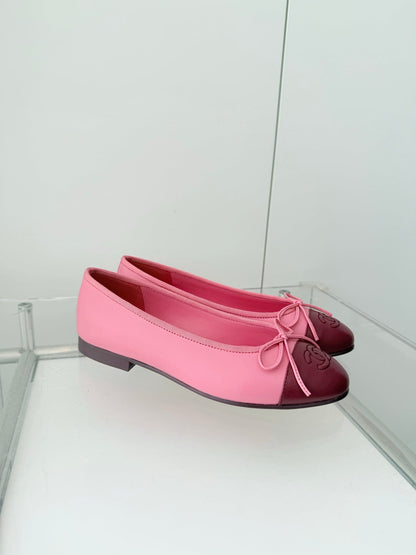 ballet flats pink mix burgundy  lambskin 566821