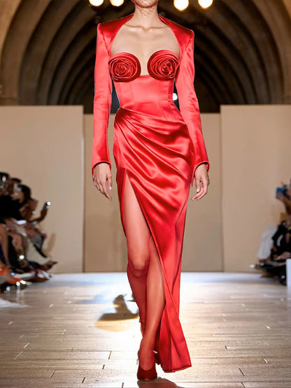 Roselyn Maxi Dress In Red
