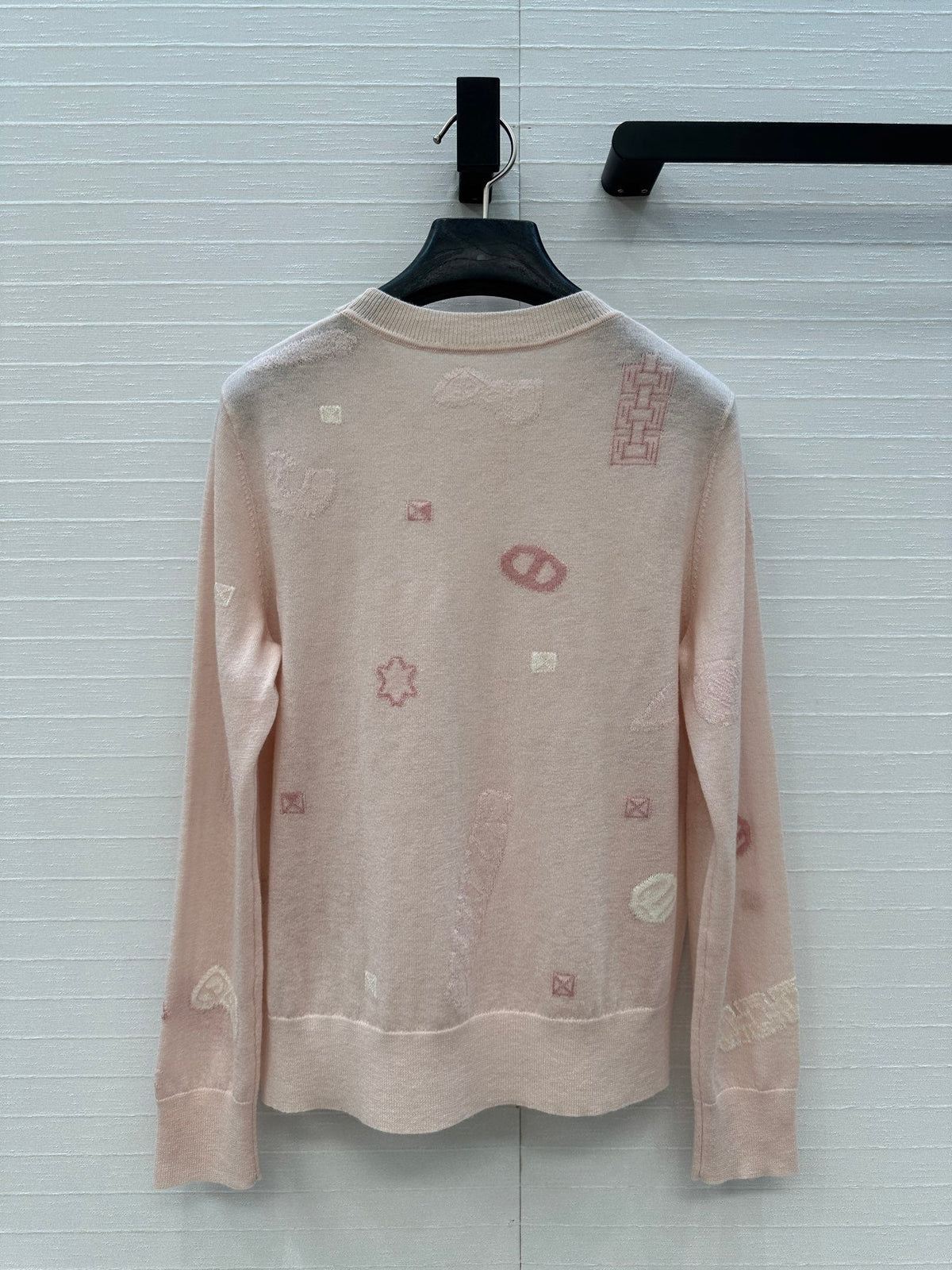 HM 25 Sweater Light Pink Pattern Cashmere 02669