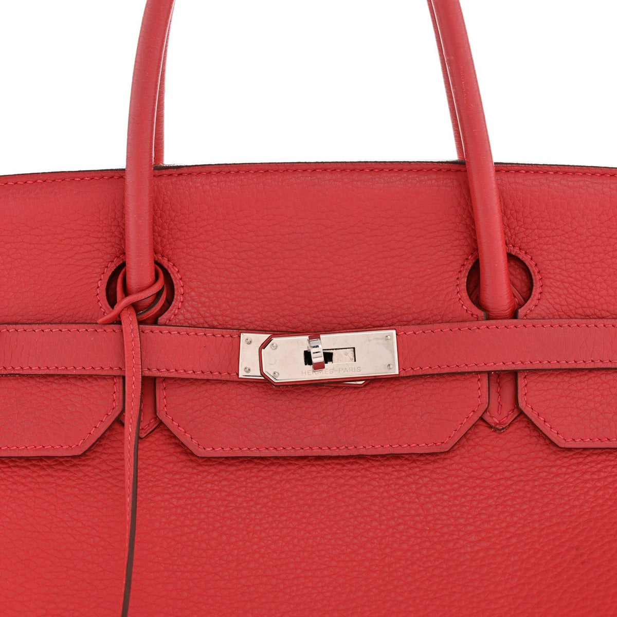 Taurillon Clemence Birkin 40 Rouge Venetian