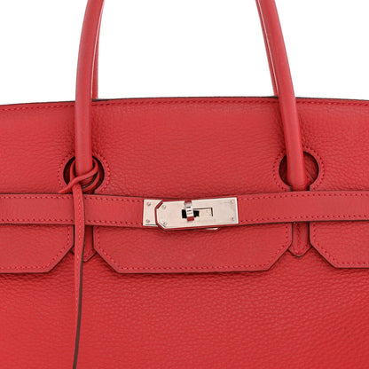 Taurillon Clemence Birkin 40 Rouge Venetian