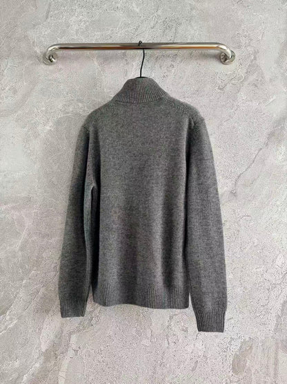 PRADA GRAY CASHMERE CARDIGAN