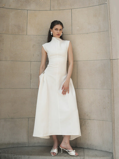 Evelina Choker Sleeveless Maxi Dress