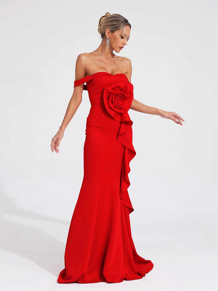 Poppy Maxi Dress In Red