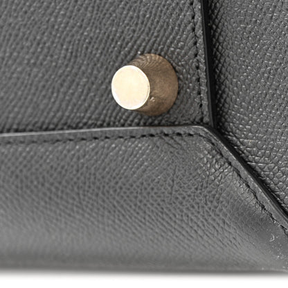 Grained Calfskin Mini Belt Bag Black