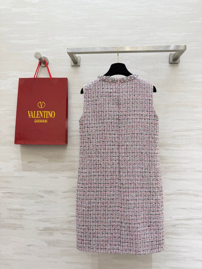 Valen 26s Dress Pink Tweed 344746