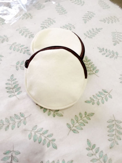 Round Cartoon Coin Purse Canvas Zipper Bag Cute and Customizable