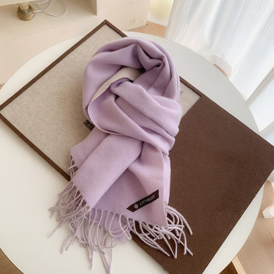 Color Blocking Imitation Cashmere Scarf