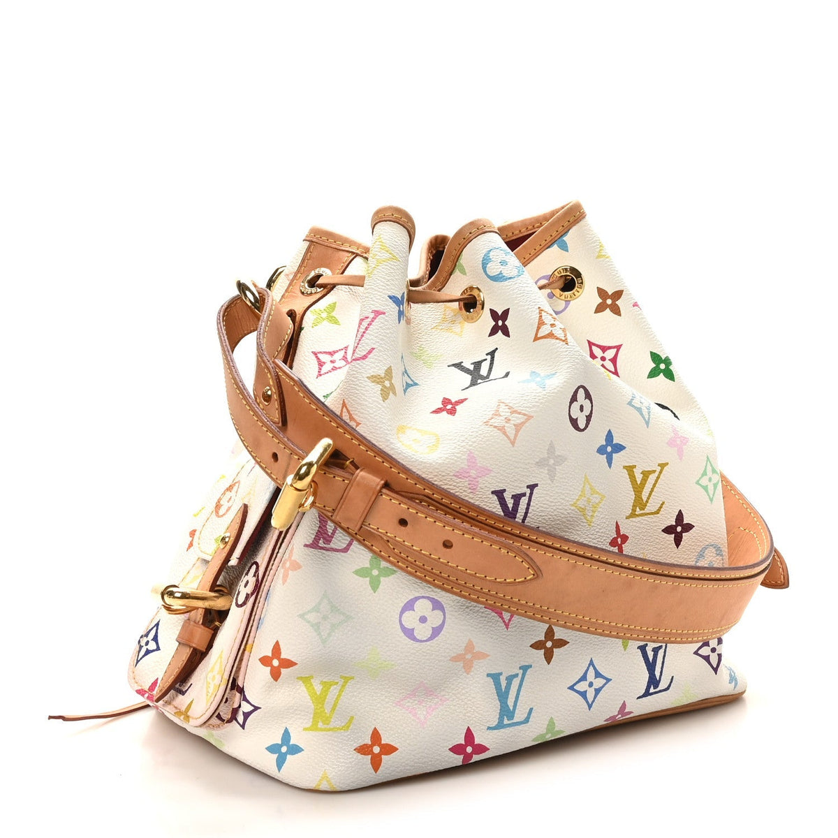 Monogram Multicolor Petit Noe White