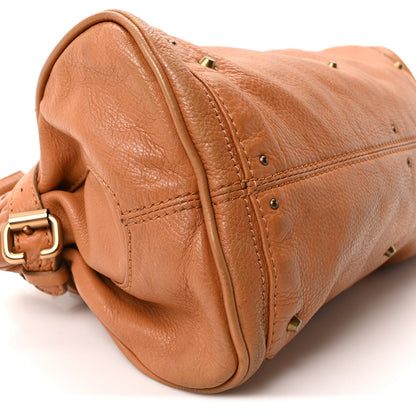 Calfskin Medium Paddington Satchel Tan