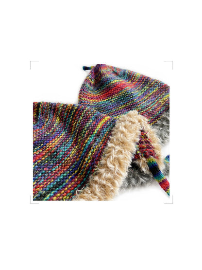 Haila - Retro Colorful Knitted Beanie with Chin Ties
