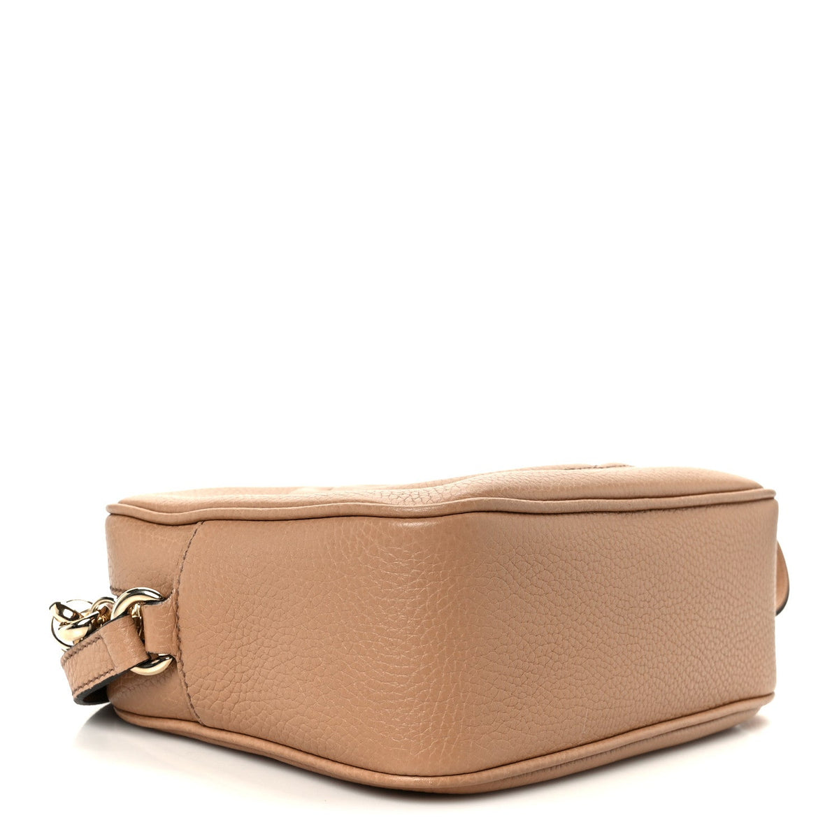 Pebbled Calfskin Small Soho Disco Bag Camelia