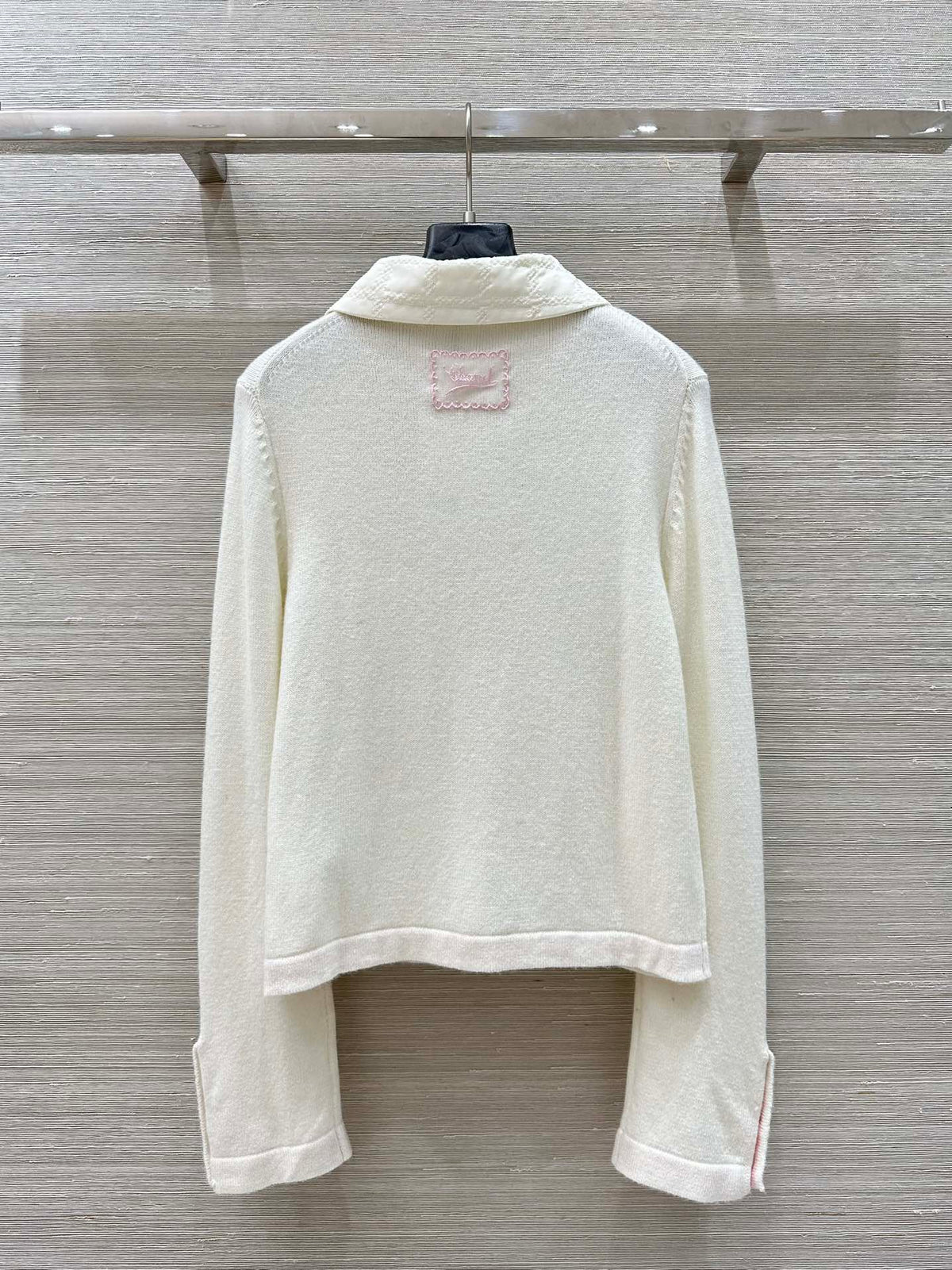CC 25 Cardigan White Cashmere
