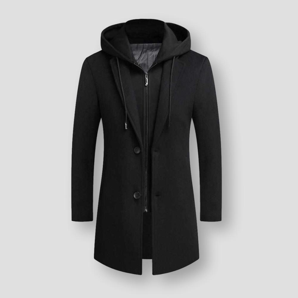 Sky Madrid Long Hooded Coat