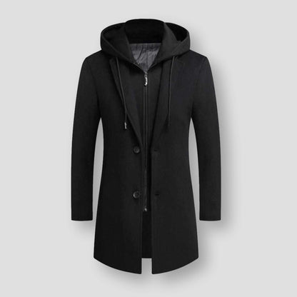 Sky Madrid Long Hooded Coat