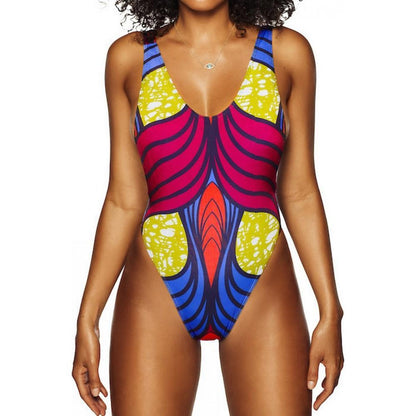 Sexy One-Piece Printed Bikini Swimsuit
