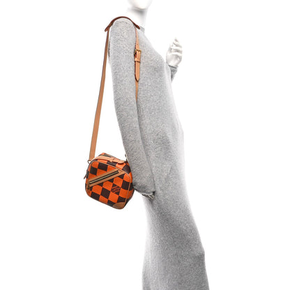 Damier Pop Chess Messenger Orange