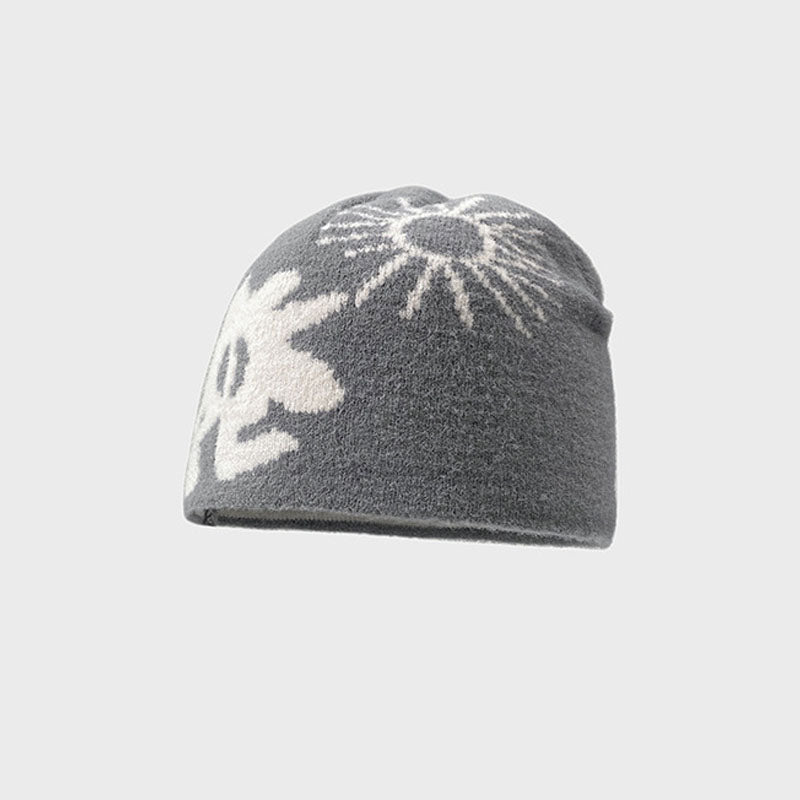 Winter Soft Jacquard Warm Knit Beanie Hat