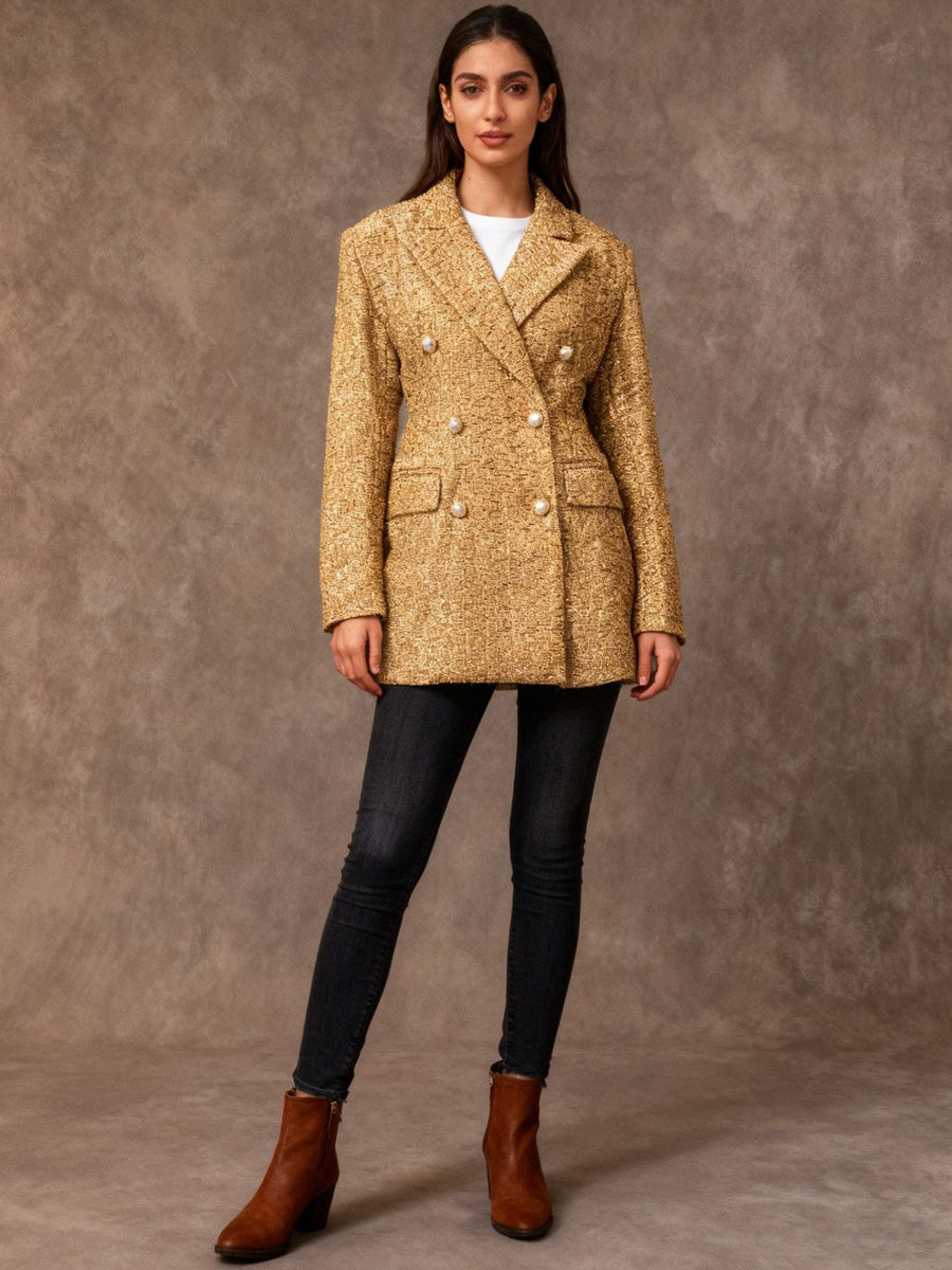 Roxanne Tweed Long Blazer