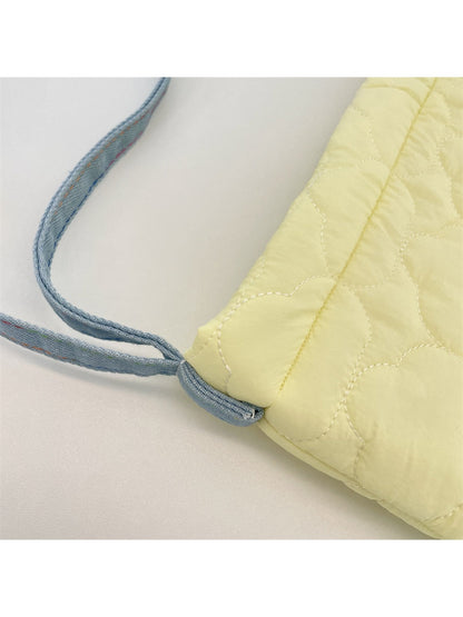Cosbai - Quilted Plaid Shoulder Crossbody Bag