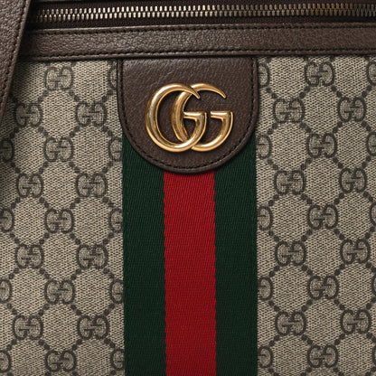 GG Supreme Monogram Web Small Ophidia Messenger Bag Brown