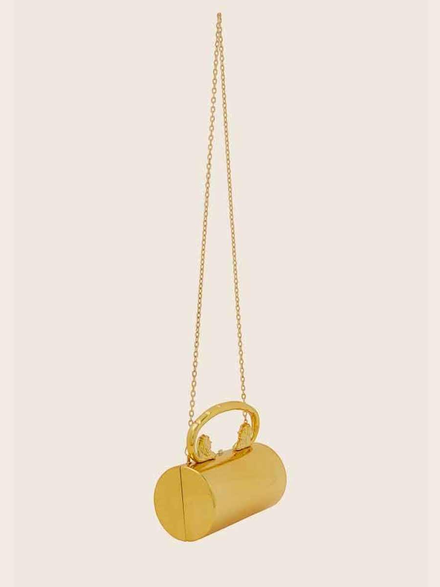 Charis Metal Lion Head Handle Clutch