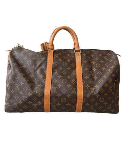 Louis Vuitton Brown Canvas Monogram Keepall 50 bag
