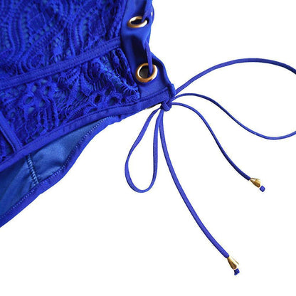 New Arrival Lace Perspective Strap V-Neck Bikini 6-Color Swimwear
