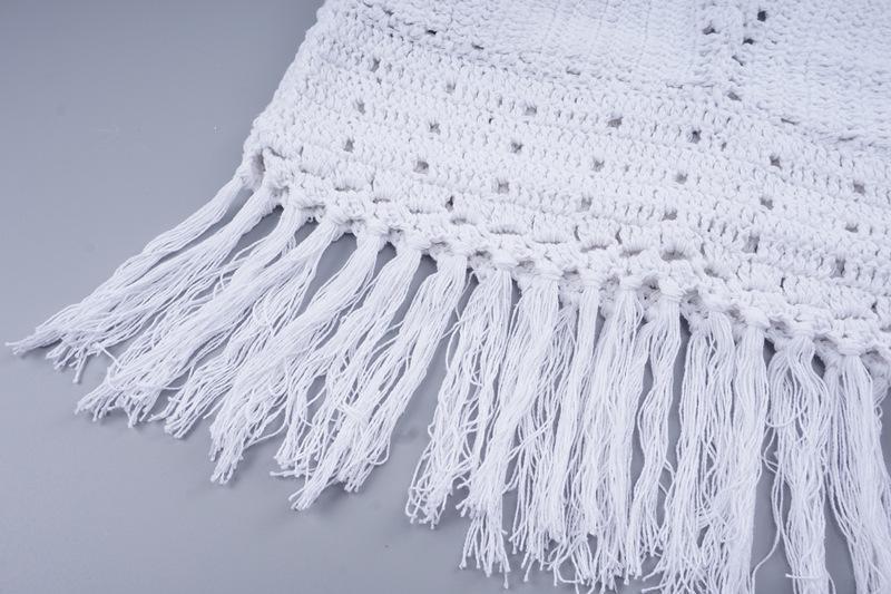 Sexy Halter Knit Tassel Bohemia Beach Tops