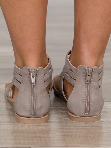 2018 Crossover Strap Low-Heel Shoes For Women
