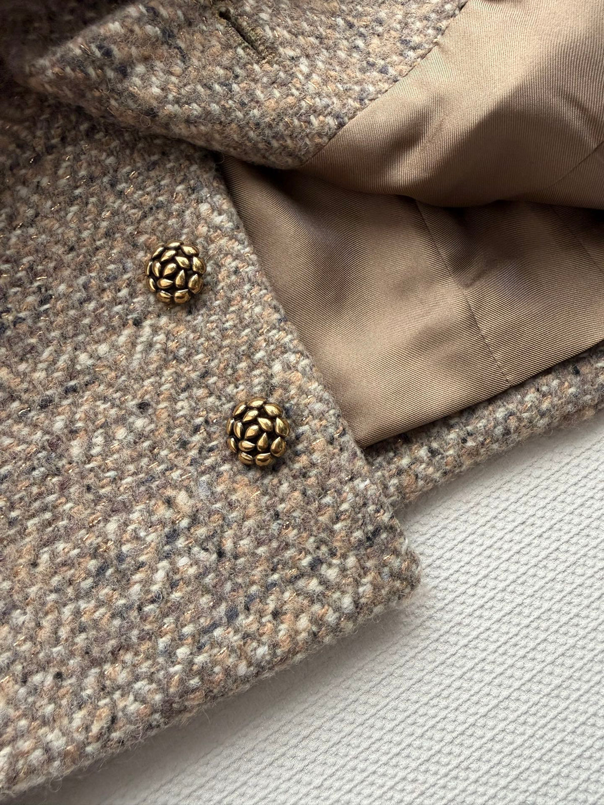 LP Vest Beige Taupe Tweed 352947