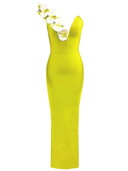 Flora Maxi Dress In Yellow