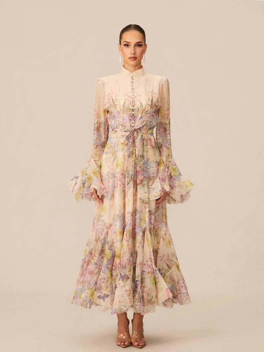 Arianne Floral Print Maxi Dress