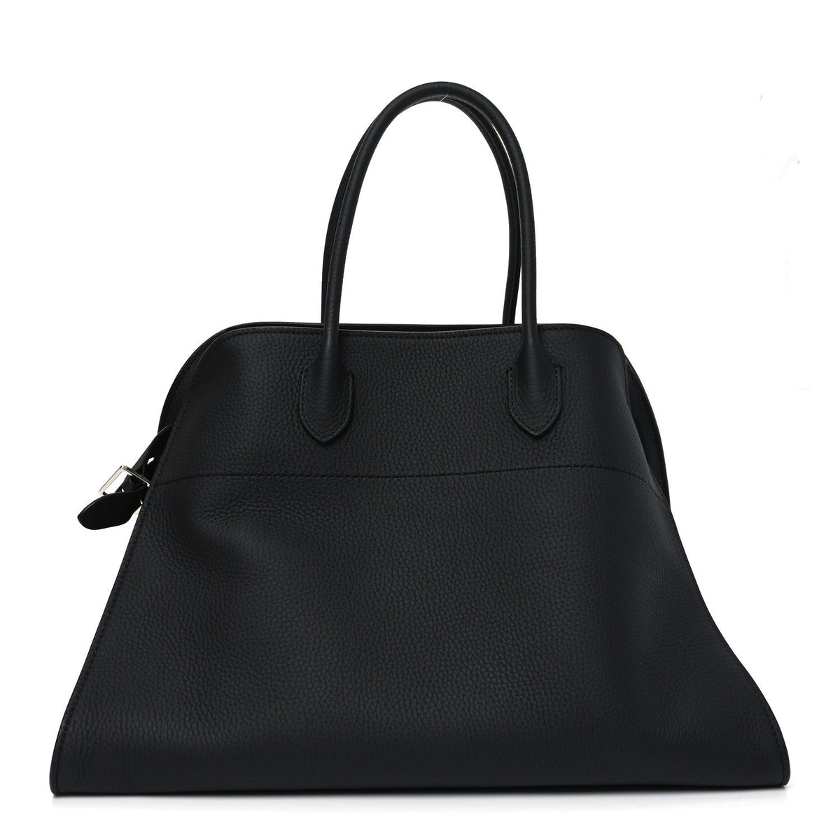 Matte Grained Calfskin Soft Margaux 15 Black