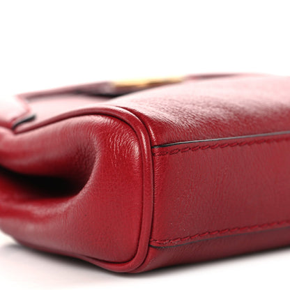 Piuma Lux Calfskin Small Re(Belle) Crossbody Bag Romantic Cerise