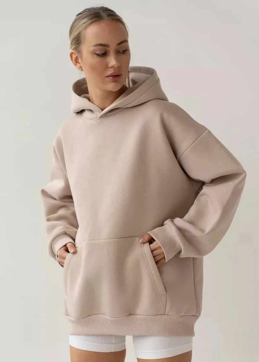 Long Sleeved Hooded Sweatshirt Soft Breathable Fabric
