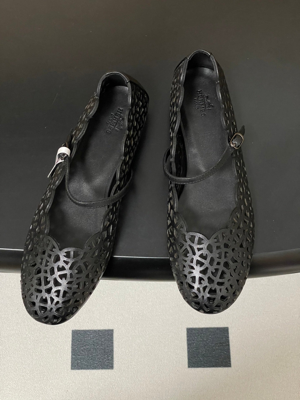 HM 26S Meli Ballet Flats Black in Cowhide 593801