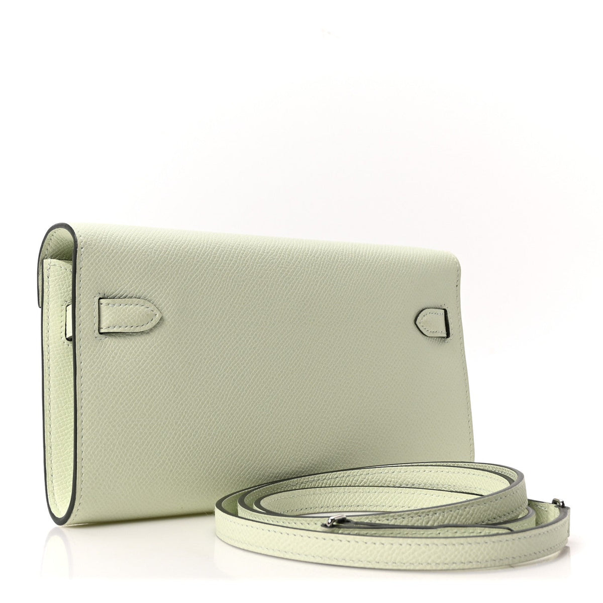 Epsom Kelly Wallet To Go Vert Fizz
