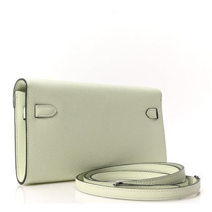 Epsom Kelly Wallet To Go Vert Fizz
