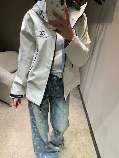 CHANEL 25S HOODED SPORTS JACKET 449