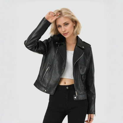 Short Commuter Leather Jacket