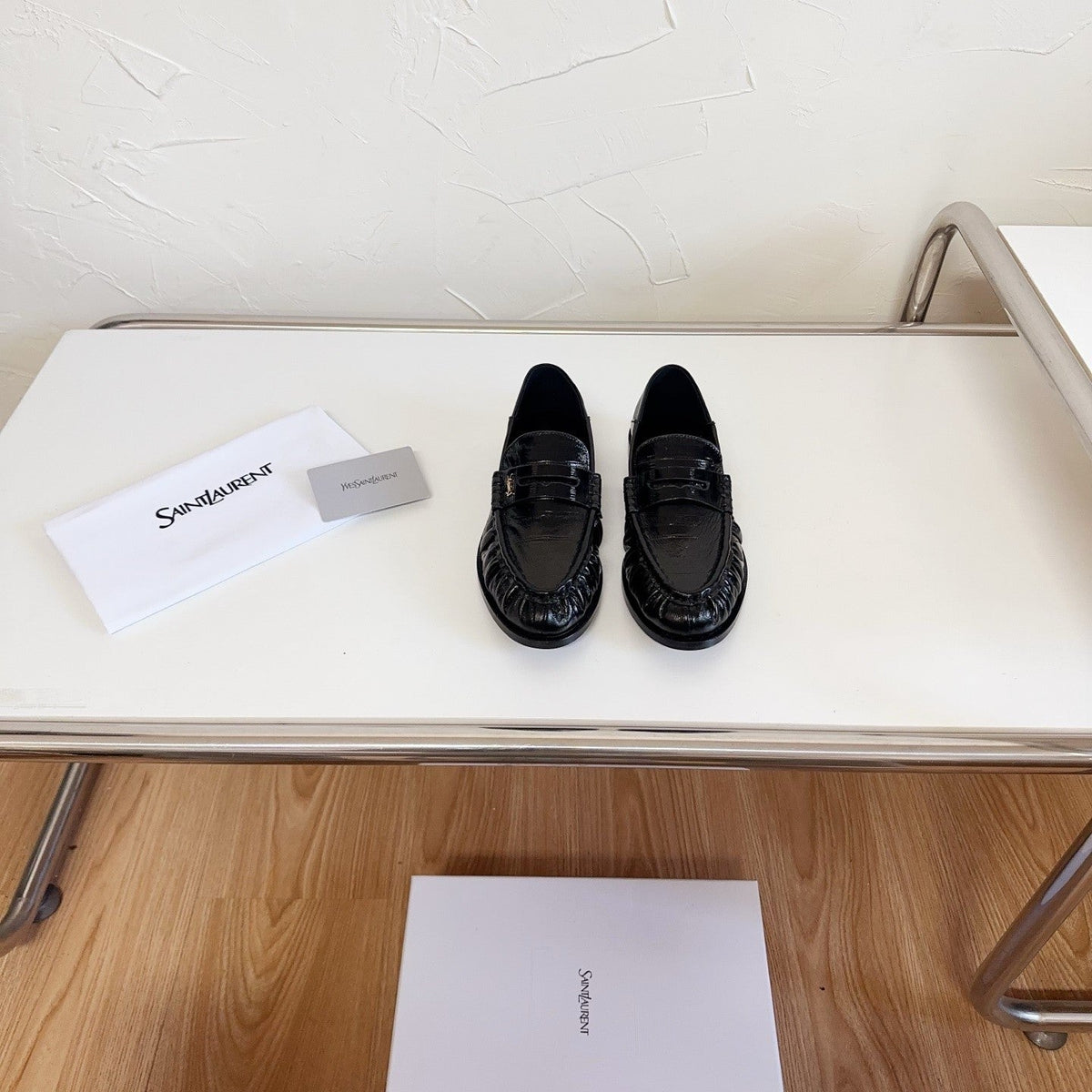YSL Le Loafer Supple Black Smooth Leather