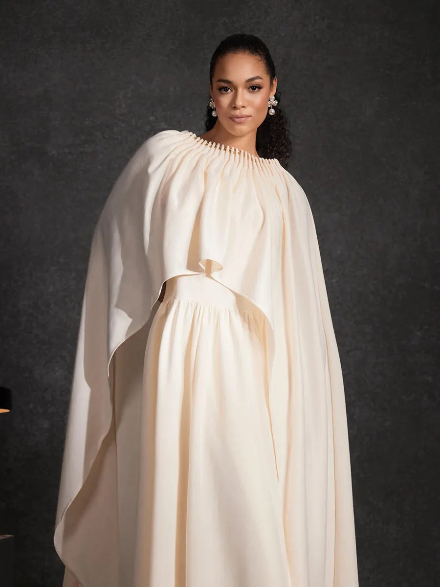 Antonina Cape Dress Set
