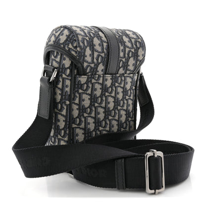 Oblique Vertical Mini Messenger Flap Blue