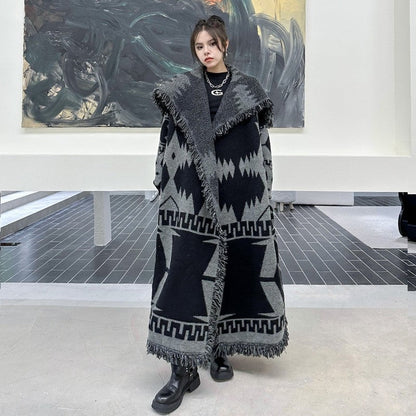 Loose Knitted Cardigan Coat