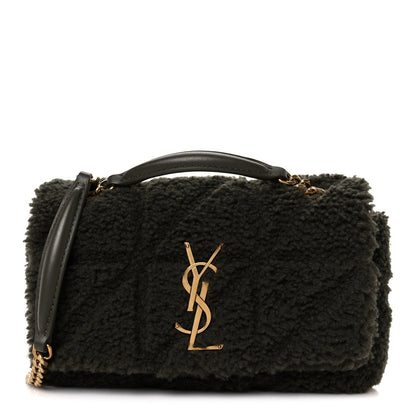 Shearling Monogram Small Jamie Grainy Moss